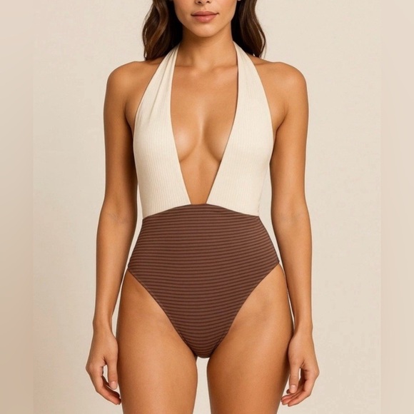 WET Swimwear Magnolia Umber Multi one Piece - Picture 1 of 6